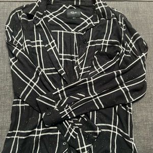 Speckled rails plaid, worn